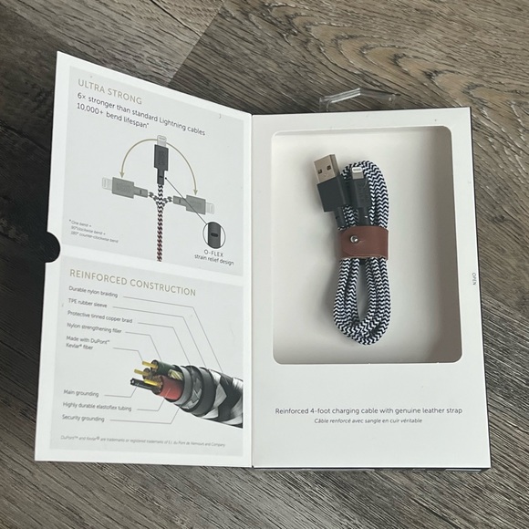 NWT Native Union Belt Cable 4 foot ultra strong charging cord - Picture 2 of 3